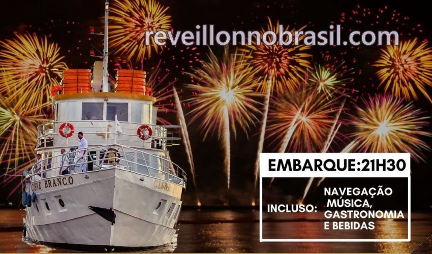 Barco Cisne Branco Réveillon 2023 em Porto Alegre - reveillonnobrasil.com