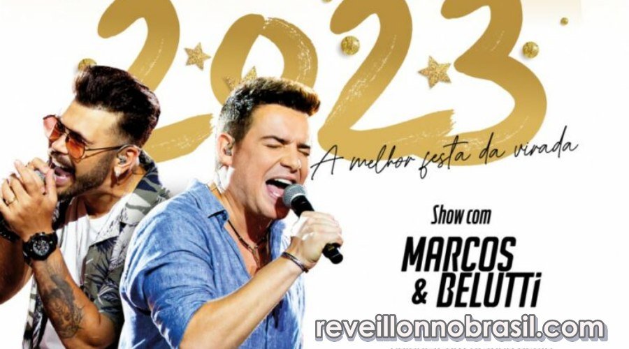 Blumenau Réveillon 2023 : show de Marcos e Belutti, queima de fogos e ceia na virada de ano