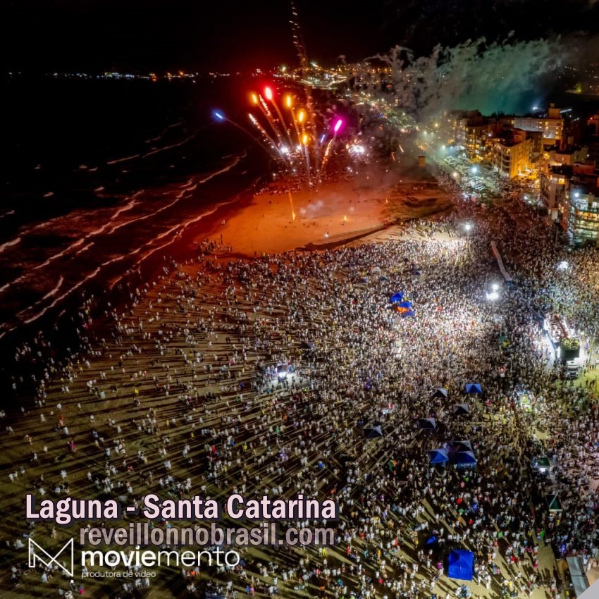 Laguna Réveillon 2024 : festas na virada de ano e queima de fogos no Mar Grosso e Farol de Santa Marta