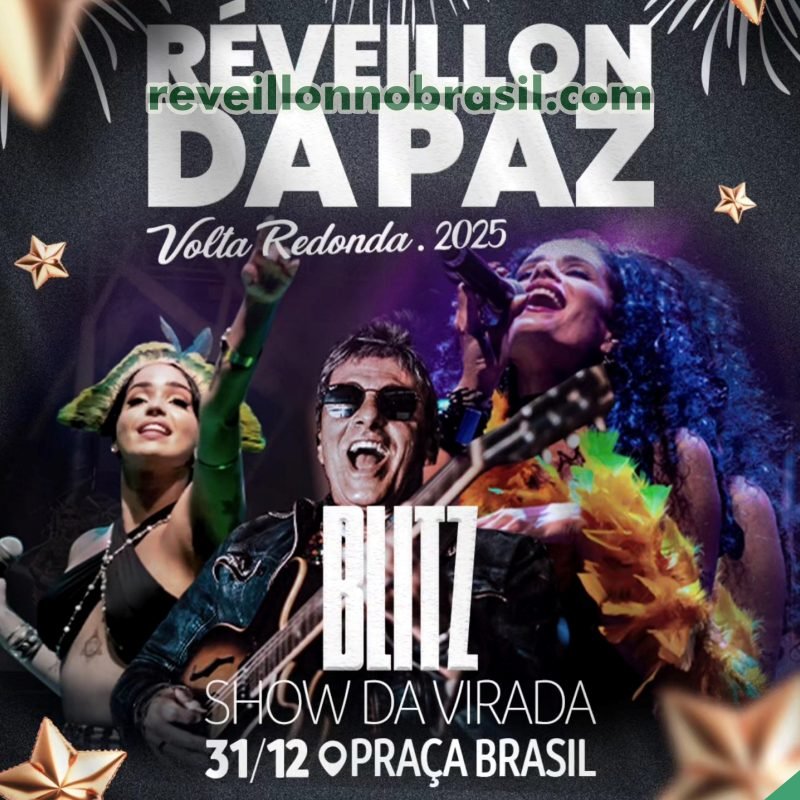 Show da banda Blitz no Réveillon 2025 em Volta Redonda